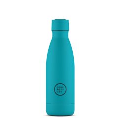 Nerezová termolahev COOL BOTTLES Vivid Turquoise třívrstvá 350 ml