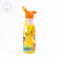 Dětská nerezová termolahev COOL BOTTLES Kids Jungle Park třívrstvá 260ml 3D