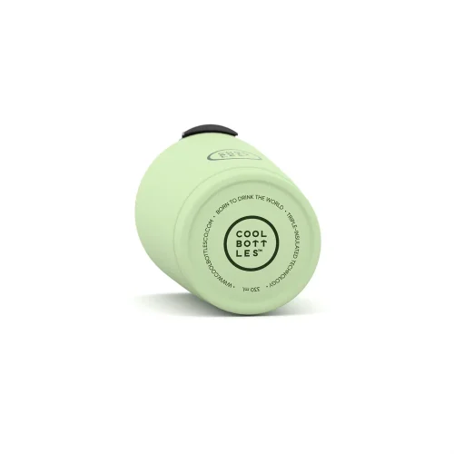 Nerezový termohrnek COOL BOTTLES Pastel Green třívrstvý 330ml