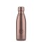 Termo fľaša z nerezovej ocele COOL BOTTLES Metallic Rose trojvrstvová 350 ml
