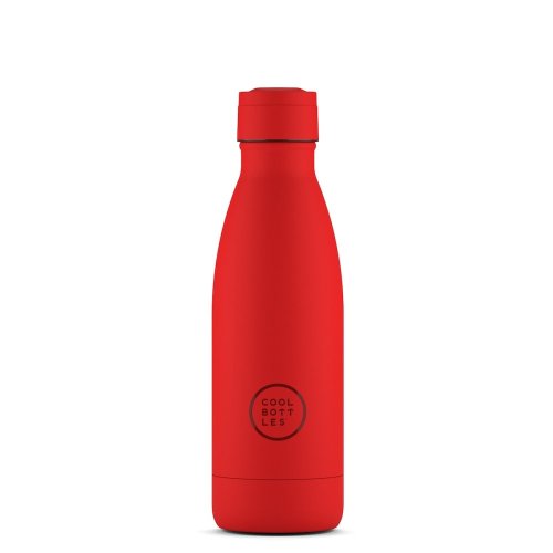 Termo fľaša z nerezovej ocele COOL BOTTLES Vivid Red trojvrstvová 350 ml