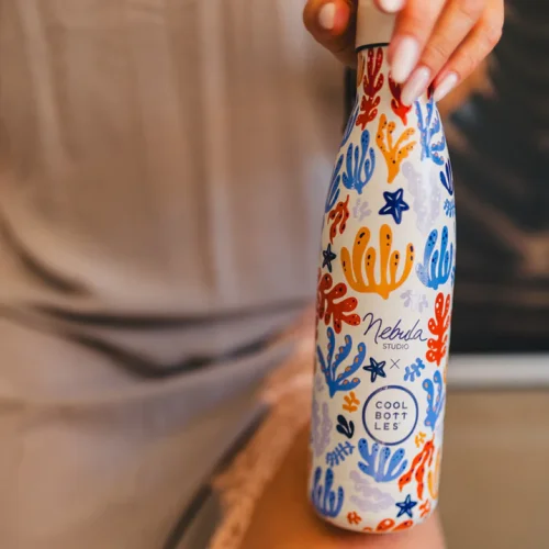 Termo fl'aša z nerezové ocele Cool Bottles Xclusive! Underwater Fun trojvrstvová 500 ml