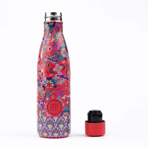 Nerezová termolahev COOL BOTTLES Xclusive! Dragonfly Paradise třívrstvá 500 ml