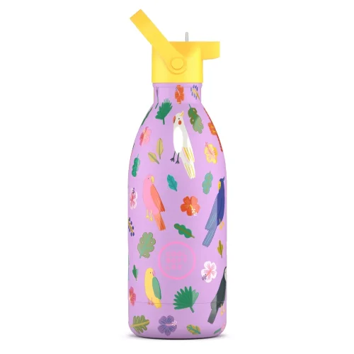 Detská termo fľaša z nerezovej ocele COOL BOTTLES Kids Fly Free trojvrstvová 500 ml 3D