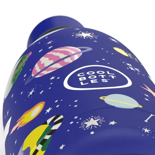 Detská termo fľaša z nerezovej ocele COOL BOTTLES Kids Stellar Journey trojvrstvová 500 ml 3D