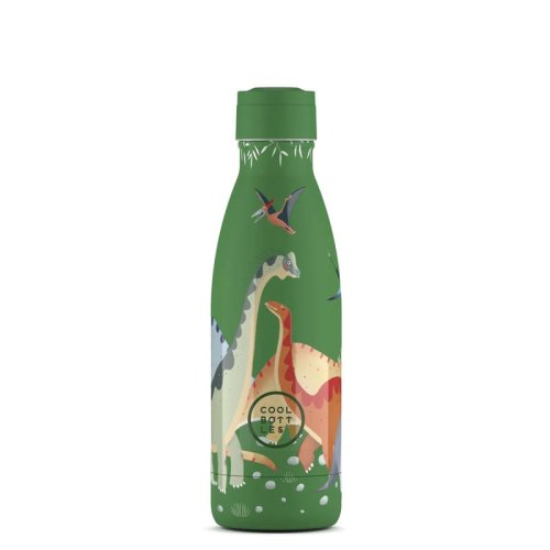 Detská termo fľaša z nerezovej ocele COOL BOTTLES Kids Jurassic Era trojvrstvová 350 ml 3D