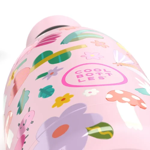 Detská termo fľaša z nerezovej ocele COOL BOTTLES Kids Bug Life trojvrstvová 500 ml 3D