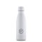 Termo fľaša z nerezovej ocele COOL BOTTLES Mono White trojvrstvová 350 ml