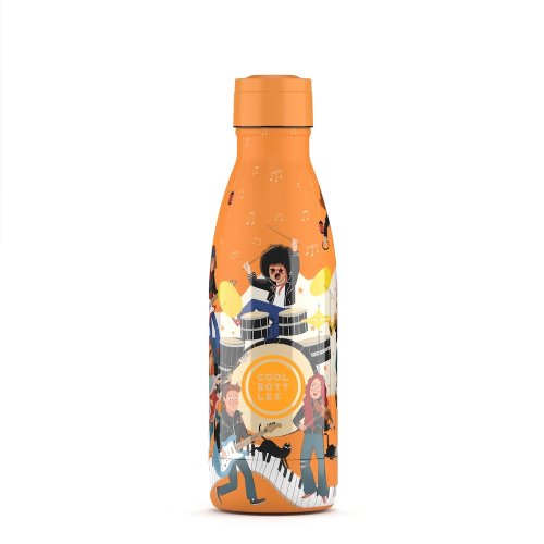 Dětská nerezová termolahev COOL BOTTLES Kids Music Beat třívrstvá 350 ml 3D
