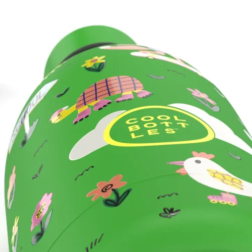 Detská termo fľaša z nerezovej ocele COOL BOTTLES Kids Rolling Skaters trojvrstvová 500 ml 3D