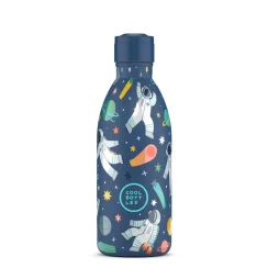 Detská termo fľaša z nerezovej ocele COOL BOTTLES Kids Galactic Ride trojvrstvová 500 ml 3D