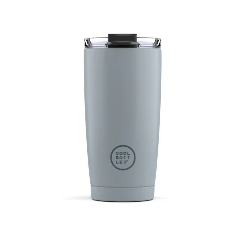 Nerezový termohrnek COOL BOTTLES Pastel Grey třívrstvý 550ml