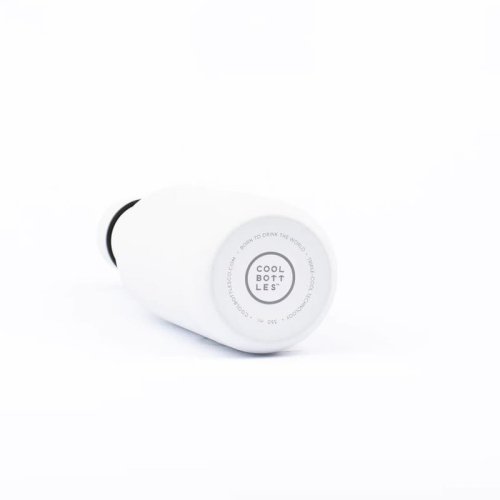 Nerezová termolahev COOL BOTTLES Mono White třívrstvá 350ml