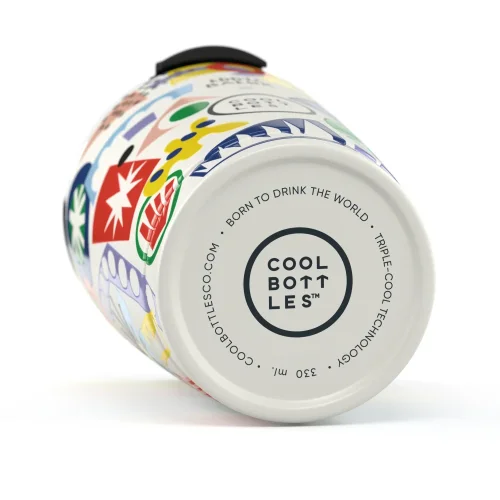 Nerezový termohrnček Cool Bottles Xclusive! Eddie Baehr - Electric Garden 330 ml