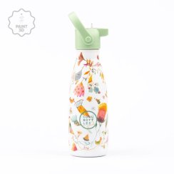 Dětská nerezová termolahev COOL BOTTLES Kids Spring Flowers třívrstvá 260ml 3D