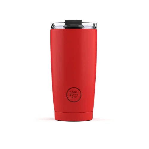 Nerezový termohrnek COOL BOTTLES Vivid Red třívrstvý 550ml