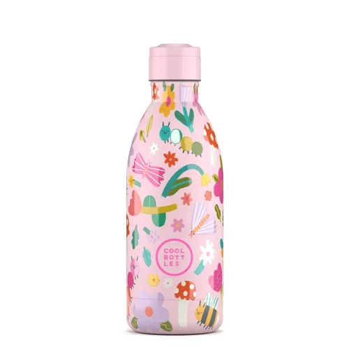 Detská termo fľaša z nerezovej ocele COOL BOTTLES Kids Bug Life trojvrstvová 500 ml 3D