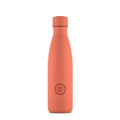 Termo fľaša z nerezovej ocele COOL BOTTLES Pastel Coral trojvrstvová 500 ml