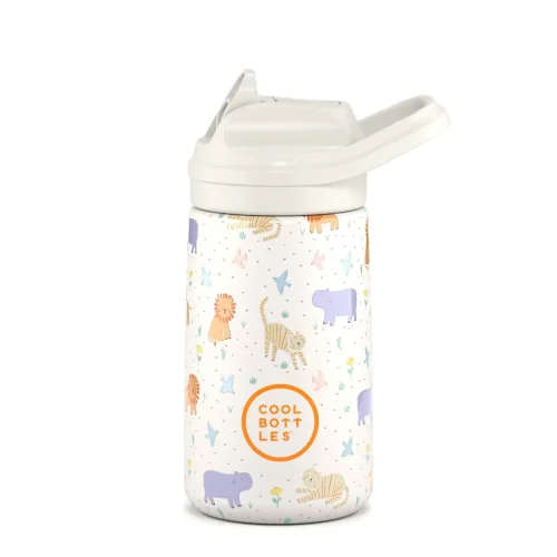 Dětská nerezová termoláhev COOL BOTTLES Kiddie Roar Time 350 ml 3D