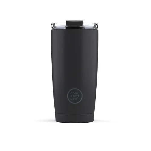 Nerezový termohrnek COOL BOTTLES Mono Black třívrstvý 550ml