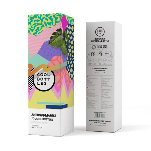 Termo fl'aša z nerezové ocele Cool Bottles Xclusive! Mediterranean trojvrstvová 500 ml