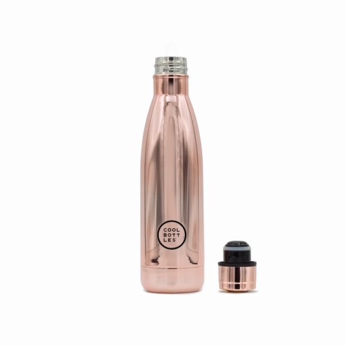 Nerezová termolahev COOL BOTTLES Chrome Rose dvouvrstvá 500ml