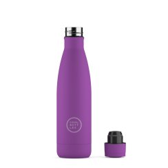 Termo fľaša z nerezovej ocele COOL BOTTLES Vivid Violet trojvrstvová 500 ml