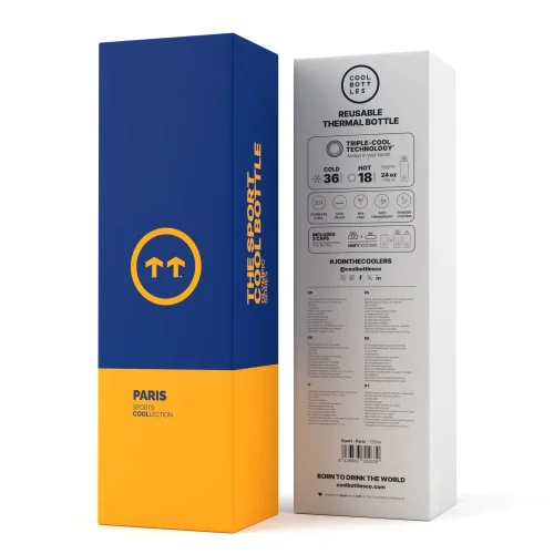 Nerezová termofľaša Cool Bottles Sport Paris 725 ml