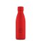 Termo fľaša z nerezovej ocele COOL BOTTLES Vivid Red trojvrstvová 350 ml