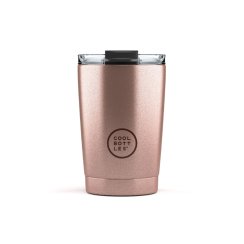 Nerezový termohrnek COOL BOTTLES Metallic Rose třívrstvý 330ml