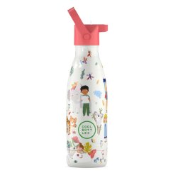 Dětská nerezová termolahev COOL BOTTLES Kids Curious Explorers třívrstvá 350 ml 3D