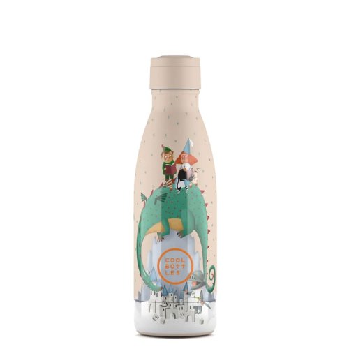 Dětská nerezová termolahev COOL BOTTLES Kids Dragon Dreams třívrstvá 350 ml 3D