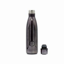 Nerezová termolahev COOL BOTTLES Chrome Graphite dvouvrstvá 500ml