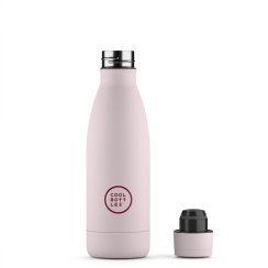 Termo fľaša z nerezovej ocele COOL BOTTLES Pastel Pink trojvrstvová 350 ml