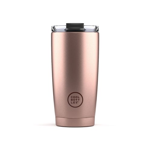 Nerezový termohrnek COOL BOTTLES Metallic Rose třívrstvý 550ml