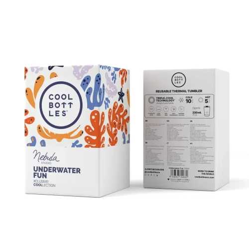 Nerezový termohrnček Cool Bottles Xclusive! Nébula - Underwater Fun 330 ml