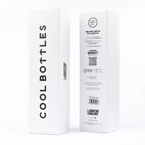 Nerezová termolahev COOL BOTTLES Mono Black třívrstvá 750ml