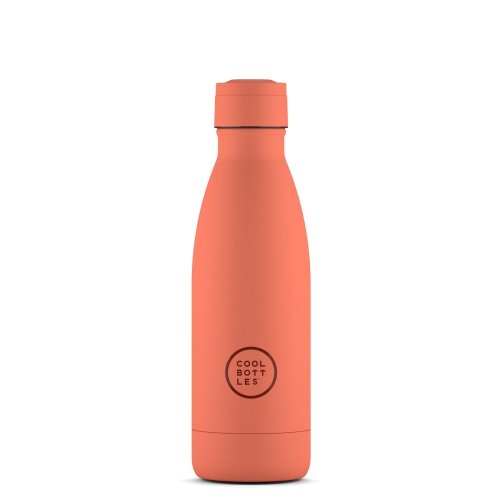 Termo fľaša z nerezovej ocele COOL BOTTLES Pastel Coral trojvrstvová 350 ml