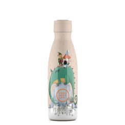 Dětská nerezová termolahev COOL BOTTLES Kids Dragon Dreams třívrstvá 350 ml 3D